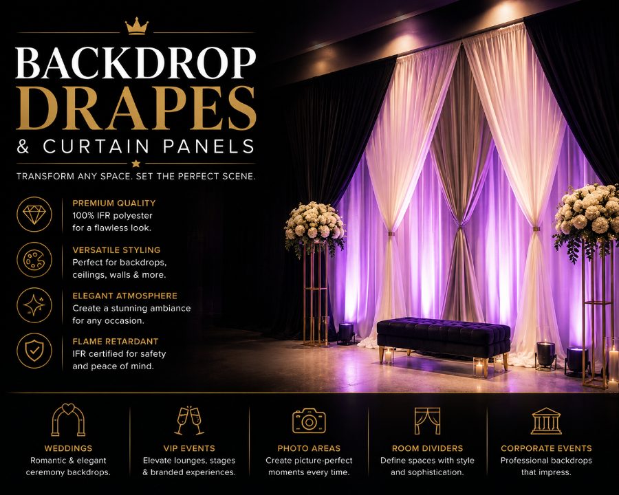 Backdrop Drapes and Curtain Panels
